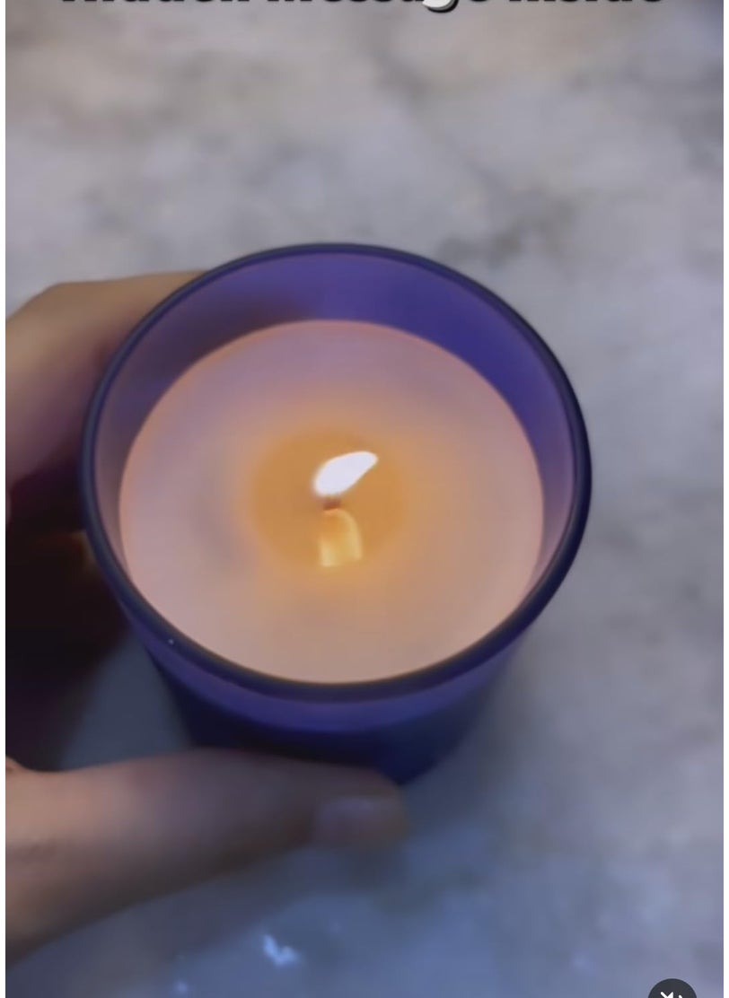 Divine Senses Scented Candles Secret Message Candles for Your Loved Once Natural Soy Wax Candle Highly Fragrance Customization Available 40h Burning Rose Sandalwood Fresia