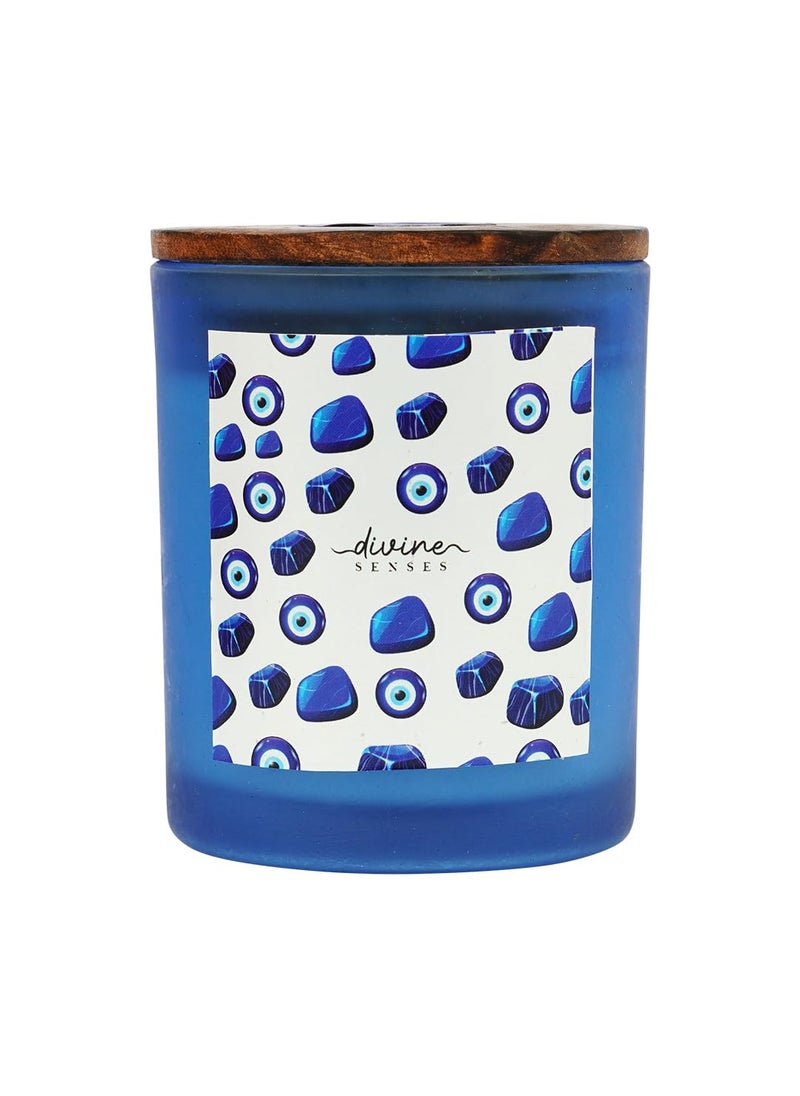 Divine Senses Scented Candles Aromatherapy Meditation Manifestation Candles Evil Eye Natural Soy Wax Hand Poured 25 Hours Burning time Candles for Home Decor Apple Lemon Lilly