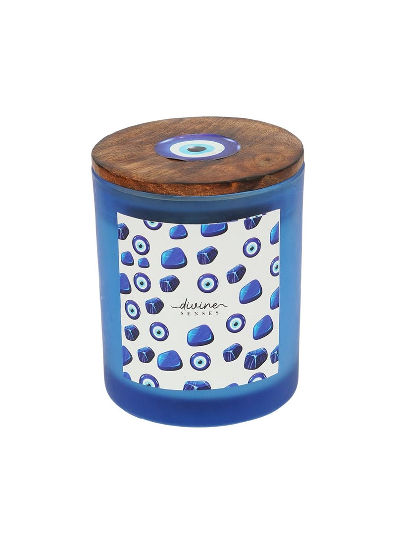 Divine Senses Scented Candles Aromatherapy Meditation Manifestation Candles Evil Eye Natural Soy Wax Hand Poured 25 Hours Burning time Candles for Home Decor Apple Lemon Lilly