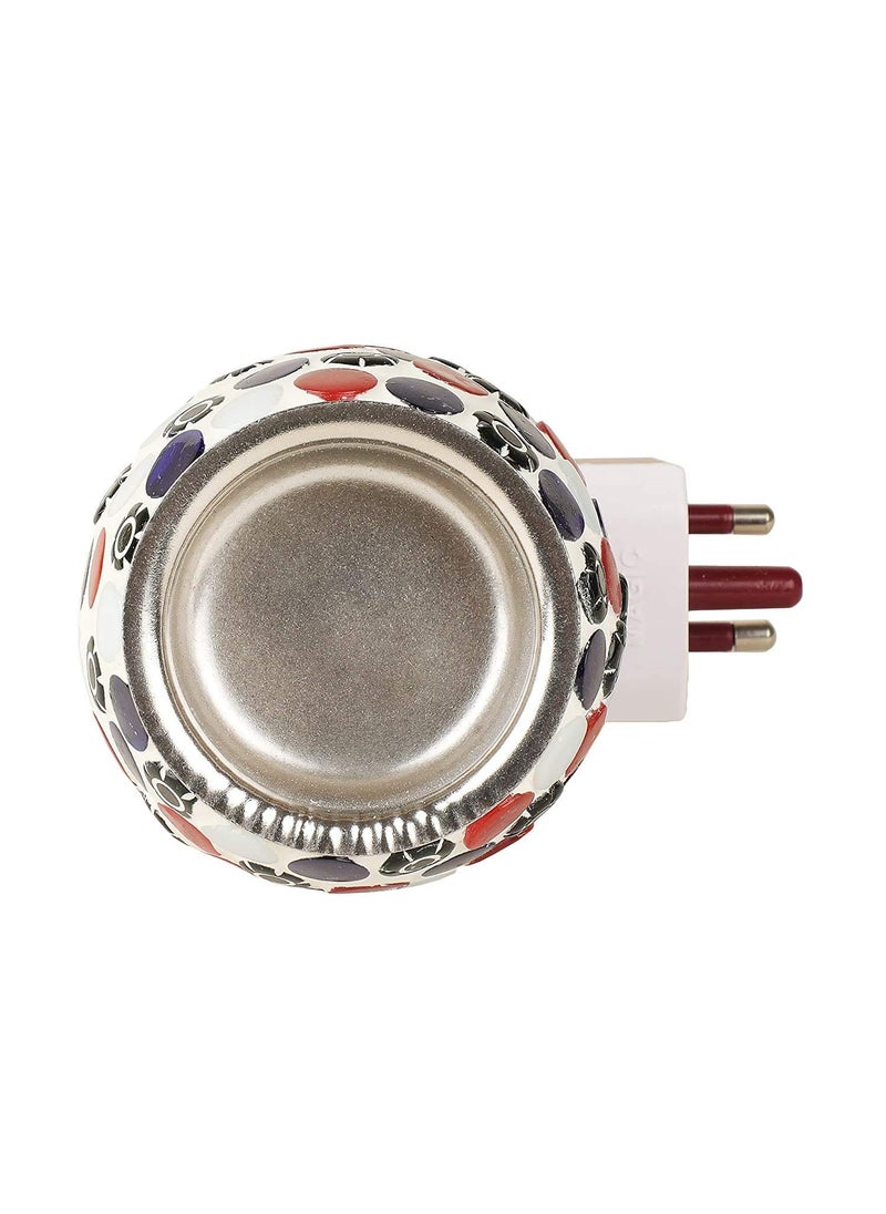 chhogli Electric Kapoor Dani Stand Kapur Incense BurnerBeautiful Smart Ceramic Kapoor DaniAroma Oil Burner Cum Night Lamp with Switch Bundi Design