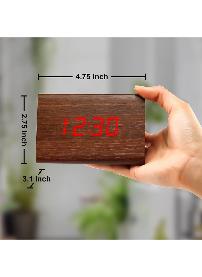 NXZ Digital Desk Clock with Day Date and Tempreature and Alarm Function Table Clock for Home