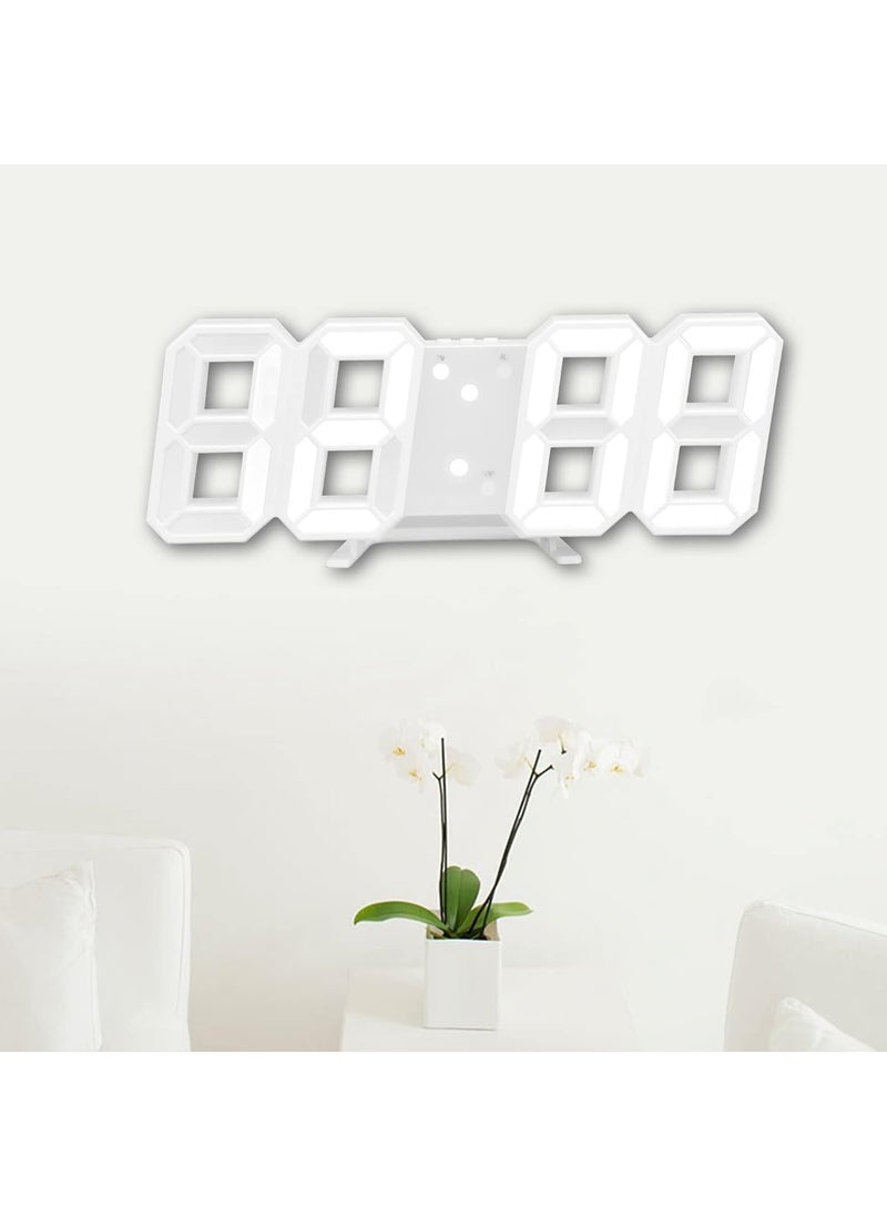 QIMIT Digital Alarm Clock Table Clock for Students Home Office Corporate with Automatic Sensor Date TemperatureBlack Plastic 14W x 8H Centimeters 1 Random