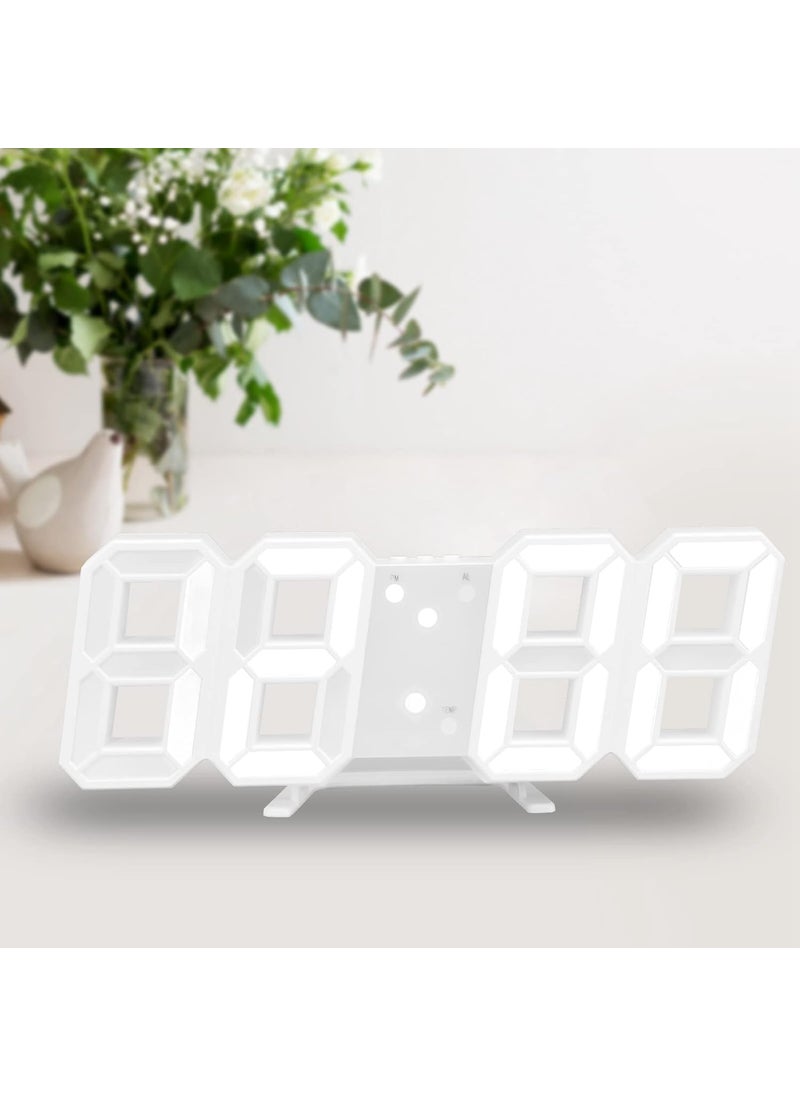 QIMIT Digital Alarm Clock Table Clock for Students Home Office Corporate with Automatic Sensor Date TemperatureBlack Plastic 14W x 8H Centimeters 1 Random