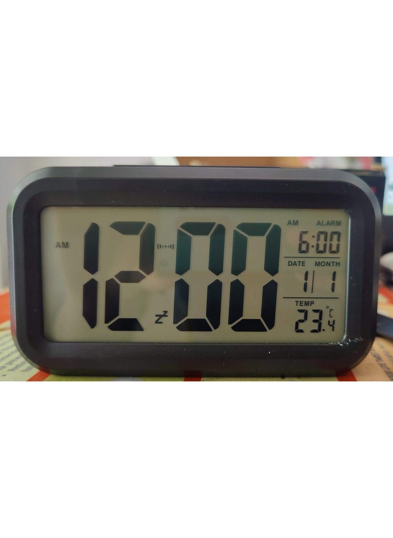 Ajanta Quartz Plastic Digital Alarm and Table clock 13 x 8 x 4 cm Black ODC 210