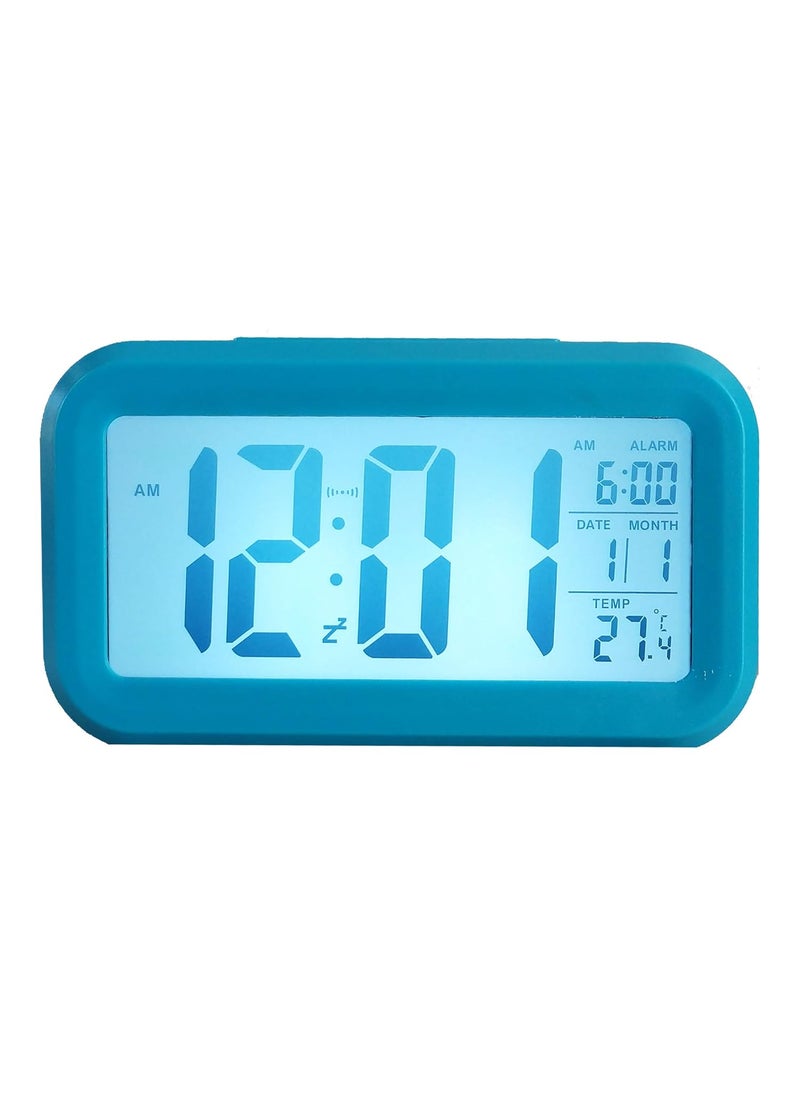 Ajanta Quartz Plastic Digital Alarm and Table clock 13 x 8 x 4 cm Blue ODC 210