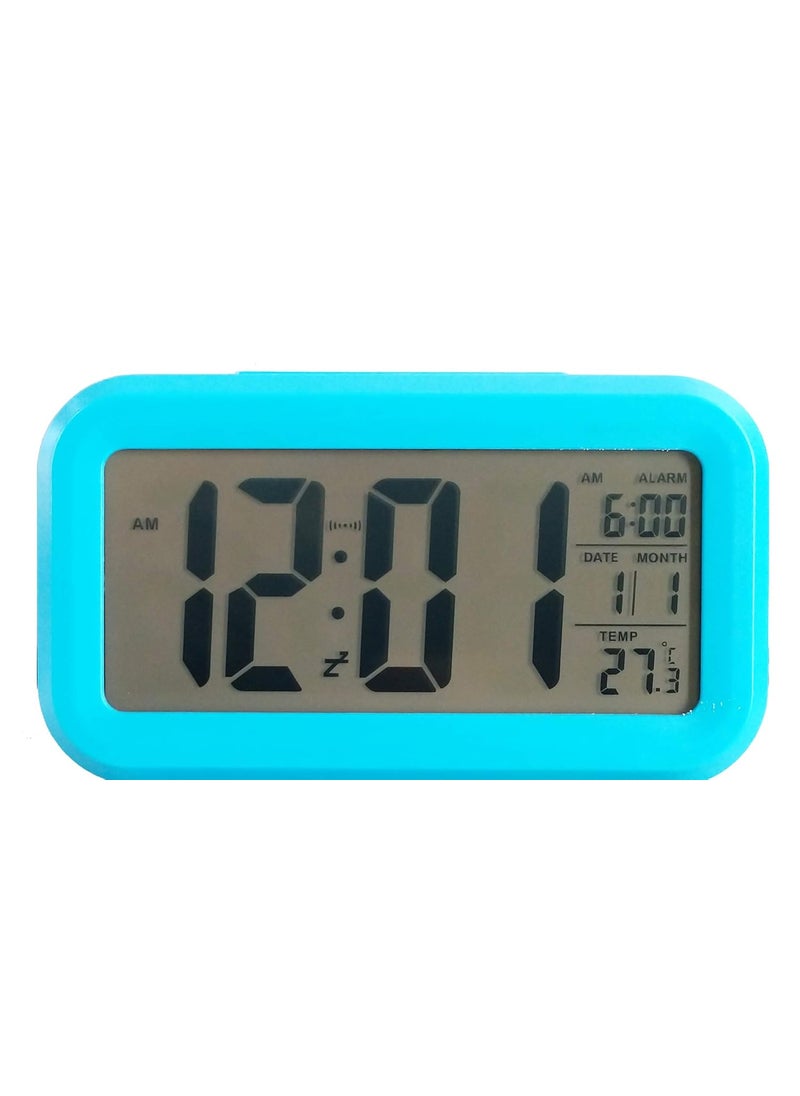 Ajanta Quartz Plastic Digital Alarm and Table clock 13 x 8 x 4 cm Blue ODC 210