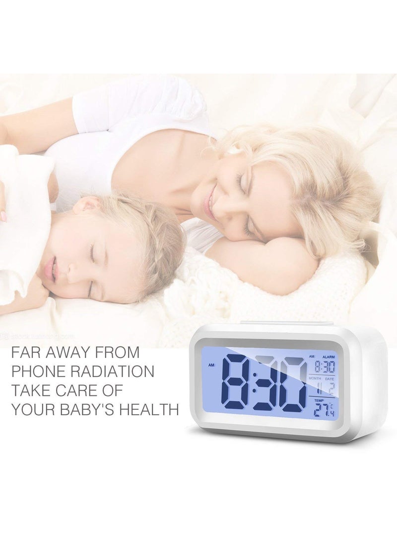 Ajanta Quartz Plastic Digital Alarm and Table clock 13 x 8 x 4 cm Blue ODC 210