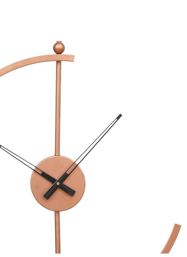 CHRONIKLE Beautiful Metal Copper Color Analog Office Desk Table Clock for Study Living Room Home Decoration Gifts Size 38 x 10 x 535 CM Weight 850 Gram