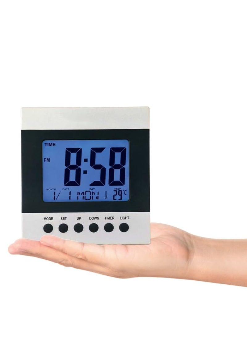 NXZ Desk Clock Digital Table Clock with Alarm Function Wall Clock Clock for Home and Office