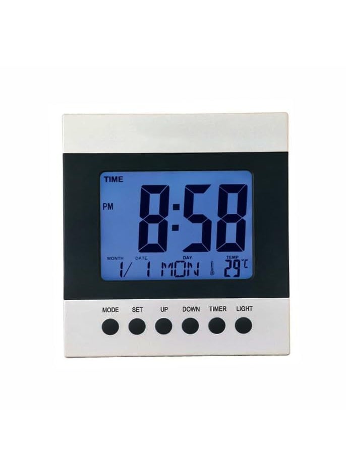 NXZ Desk Clock Digital Table Clock with Alarm Function Wall Clock Clock for Home and Office