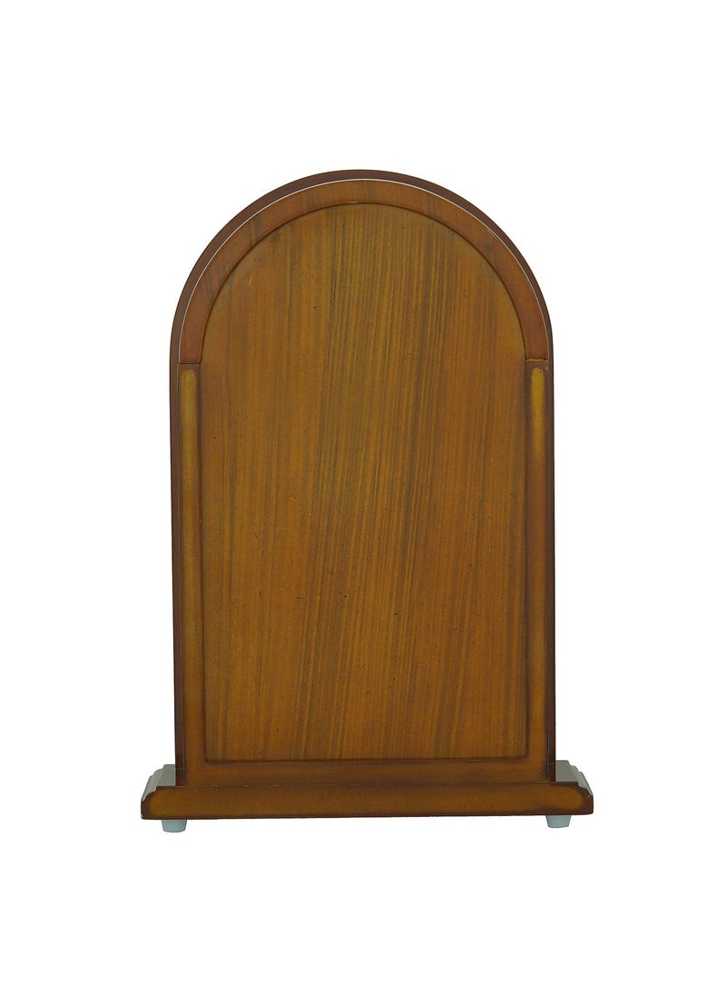 CHRONIKLE Vertical Wooden Case Analog Pendulum Roman Numbers Table Clock for Office Desk Study Room Home Decorations Gifts Size 23 x 8 x 335 CM Weight 1240 Gram Color Brown