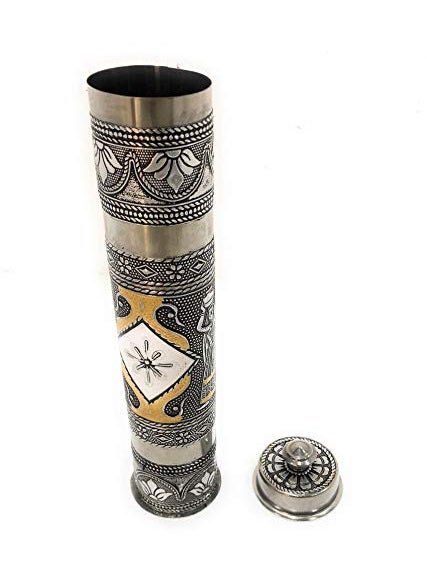 RIOMAX Incense Stick Storage ContainerAgarbatti Storage BoxIncense Holders Storage Silver Gold