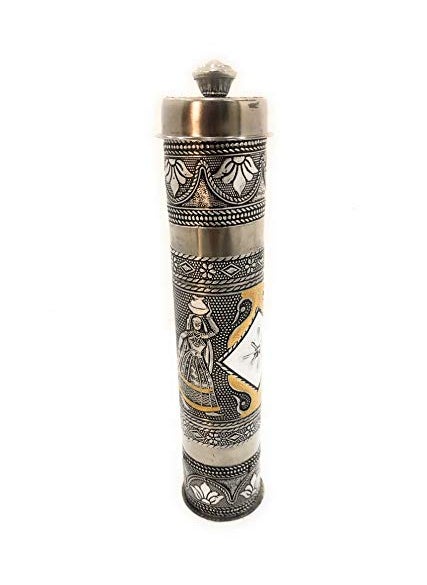 RIOMAX Incense Stick Storage ContainerAgarbatti Storage BoxIncense Holders Storage Silver Gold