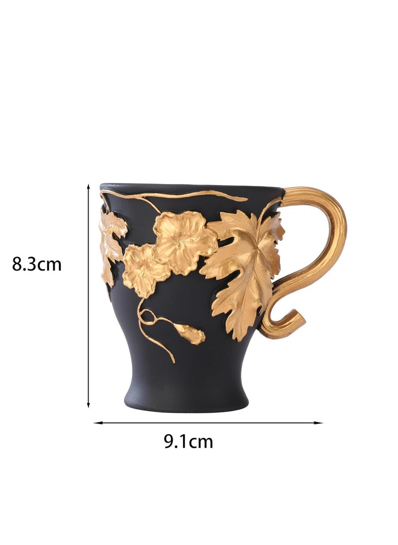 Cloyster Resin Incense BurnerCup Shape Incense Censer Bakhoor Burner Charcoal Incense Burner Incense Burner with Handle Tongs for Yoga Spa Aromatherapy CL03