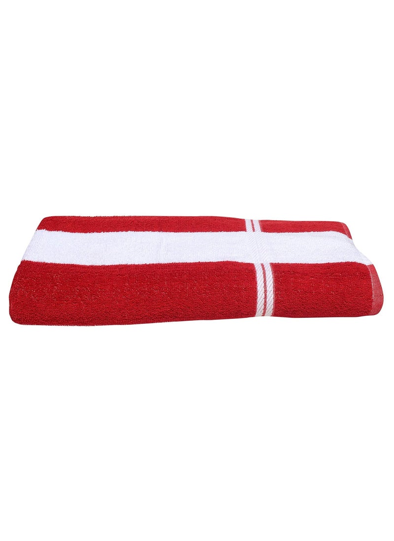 Mandhania Large Beach Pool Towel 35x70 Hotel QualityLuxuriously Soft Absorbent Plush Towel Pack of 1 Red