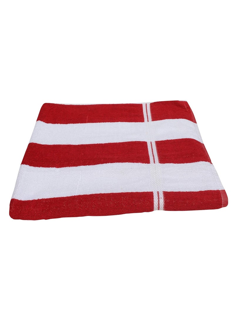 Mandhania Large Beach Pool Towel 35x70 Hotel QualityLuxuriously Soft Absorbent Plush Towel Pack of 1 Red