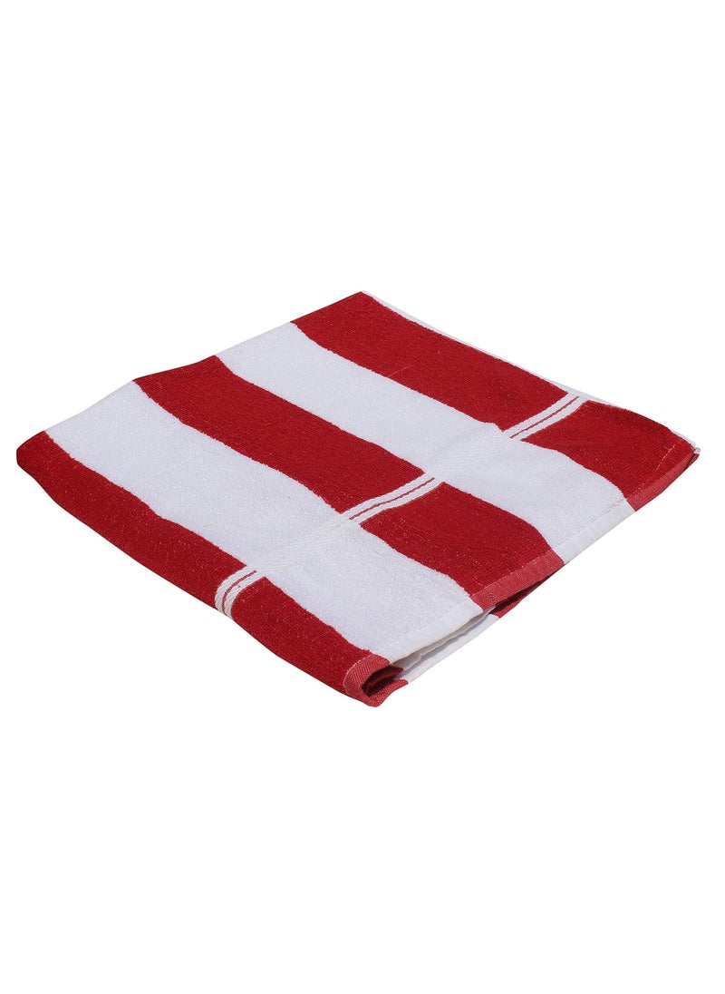 Mandhania Large Beach Pool Towel 35x70 Hotel QualityLuxuriously Soft Absorbent Plush Towel Pack of 1 Red