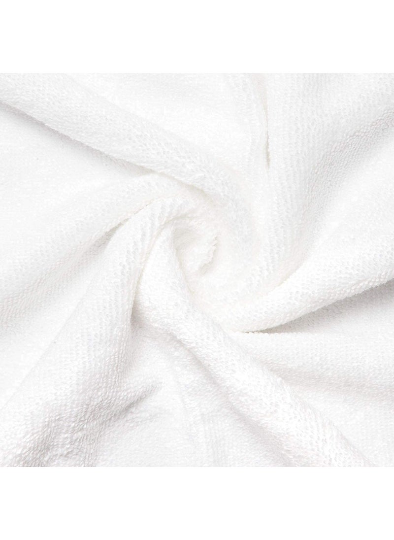 COTFLEX Hand and Face Towel Pure Cotton White 14x21 Pack 6