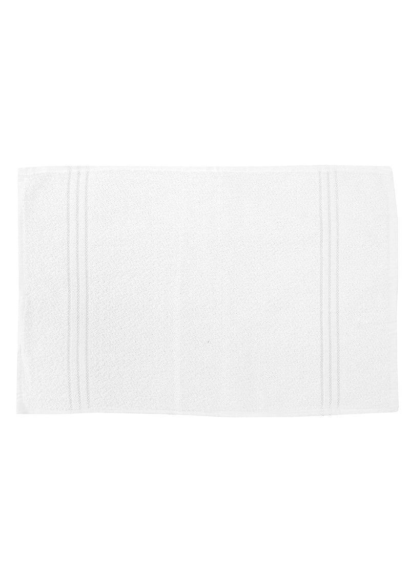 COTFLEX Hand and Face Towel Pure Cotton White 14x21 Pack 6
