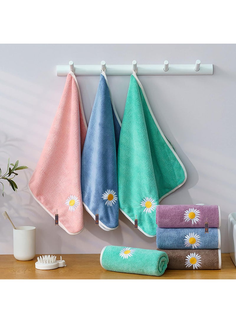 CLUZE Microfiber Face Towel Set Super Soft Quick Drying Workout Sweat Towels Hanging and Absorbent Hand Towel for Gym Bathroom 40x60 cmPack of 4