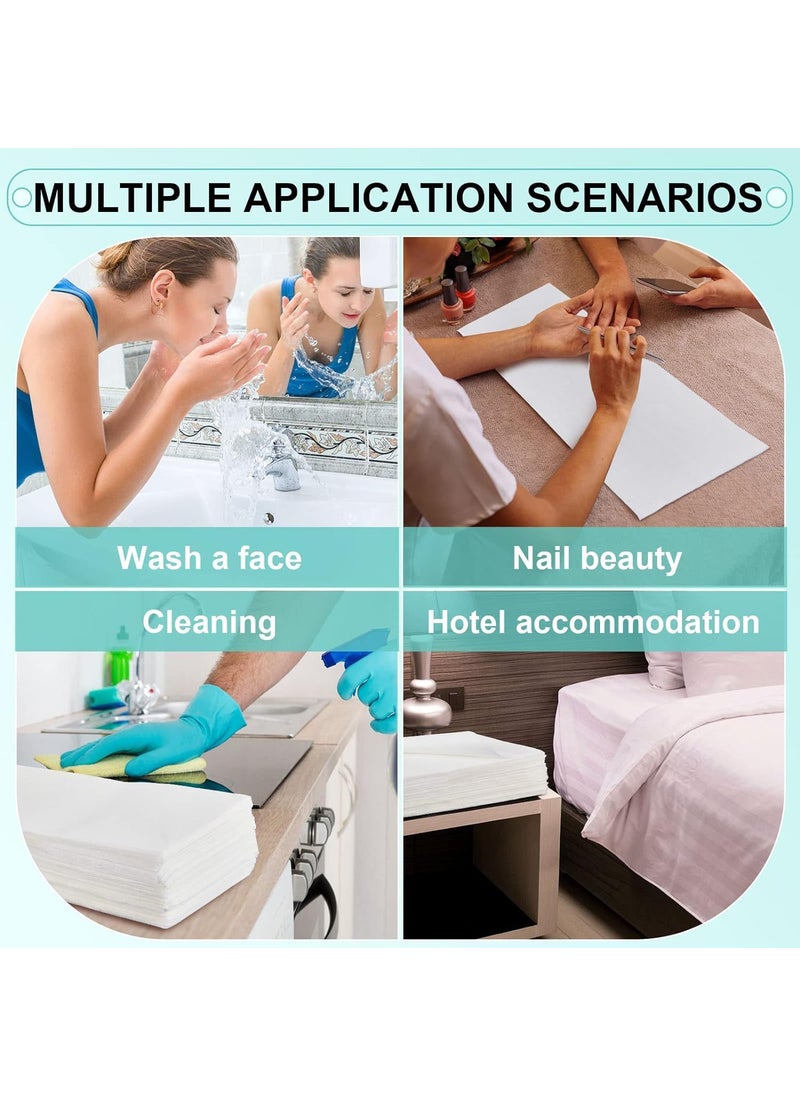 Gypsy 20 Pcs Disposable Hair Towels 20 x 40 Inch NonWoven Face Body Cleaning Cloth Beauty Towel Dry Wipe Facial Makeup Removal Multipurpose Napkin for TravelSpa Salon Parlour