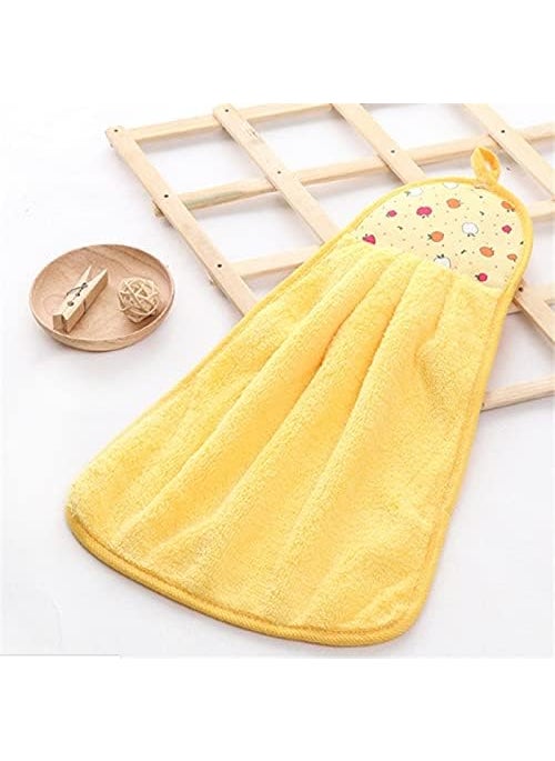 MORADO Super Absorbent Microfiber Loop Hanging Hand Kitchen Towel Napkin with Ties 42x30 Cms Pack of 6