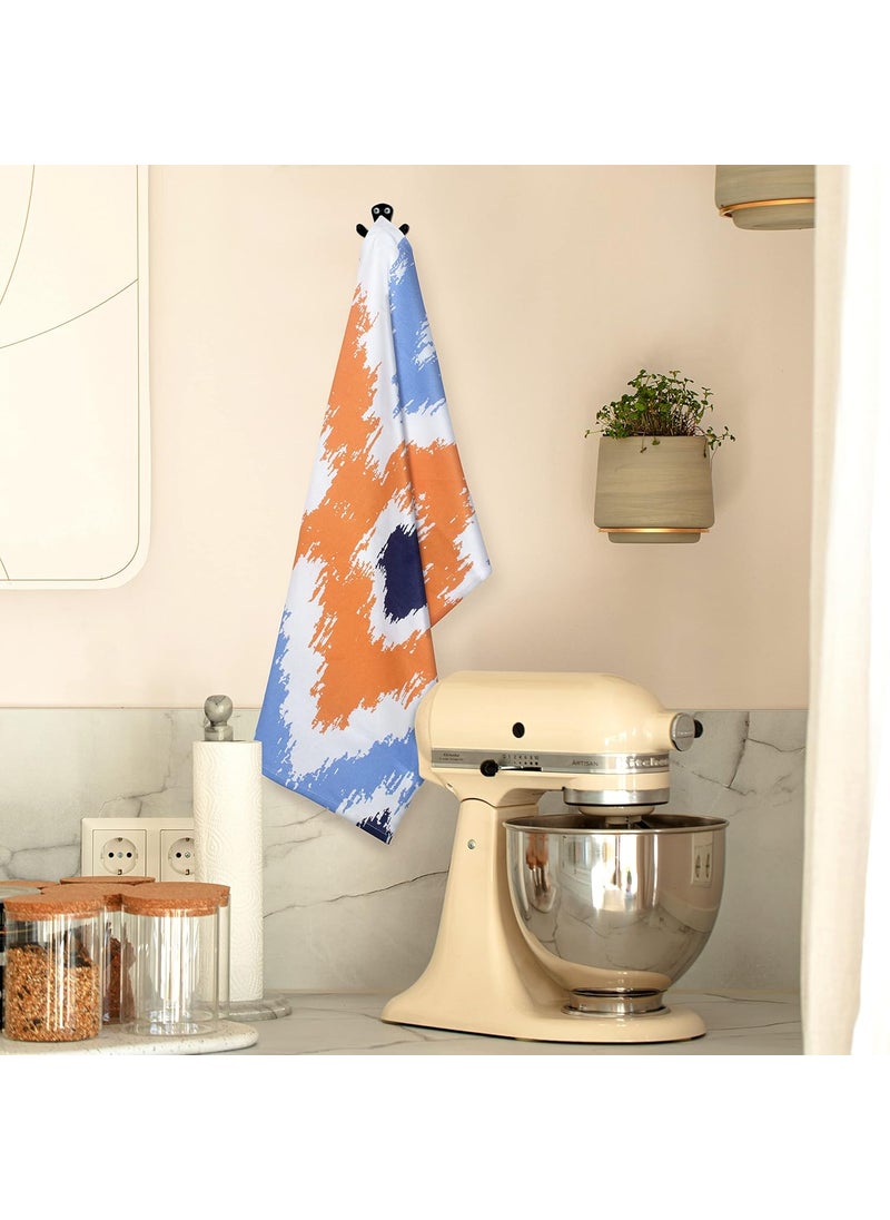 FINGERCRAFT Kitchen Cloth 100 Soft High GSM Cotton Fabric Kitchen Towel 20 x 30 Inches Perfect Size for Kitchen Uses Set of 6 Multipurpose Use as Dish Towel Bar Towel Global Ikat