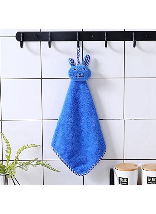 MORADO Super Absorbent Microfiber Loop Hanging Hand Kitchen Towel Napkin with Ties 30x30 Cms Pack of 6