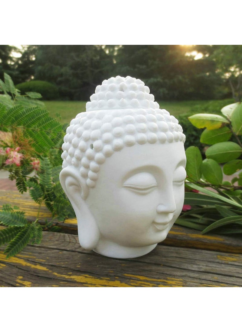 Aatiutik Ceramic Electric Buddha Aroma Diffuser Home Fragrance Night Lamp Light with Lemongrass Sandalwood Aroma Oil 10ml Each for Home Office Hotel Spa Scented 5