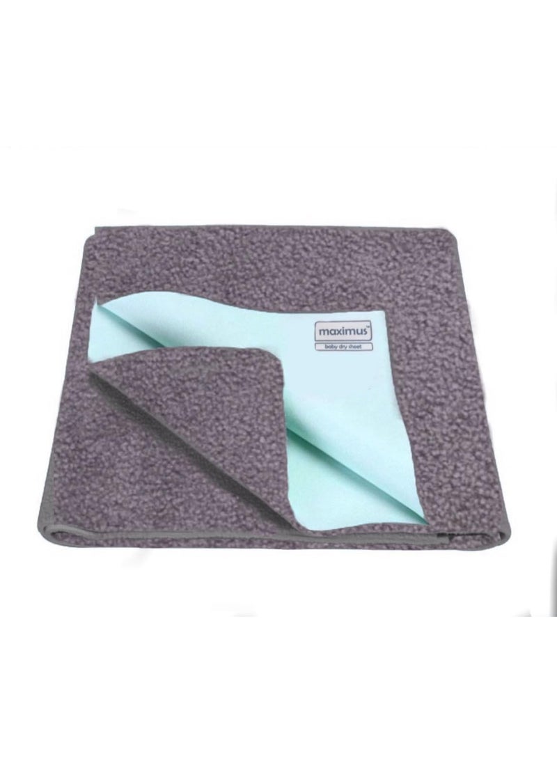 Maximus Baby Waterproof Quick Dry Sheet for Baby Baby Bed Protector Sheet for toddler Children Bed Pad Large 140cm x 100cm Grey