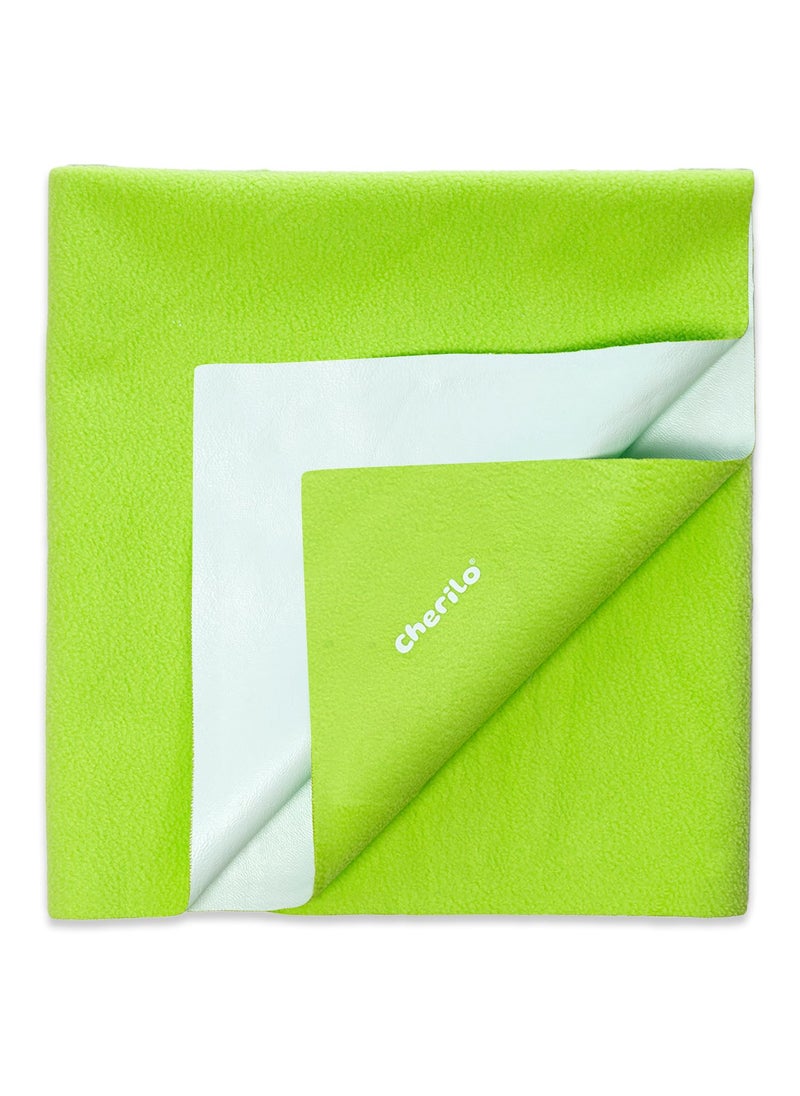 Cherilo Quick Dry Waterproof Protector Baby Dry Sheet Extra Large 140cm X 200cm Pista Green