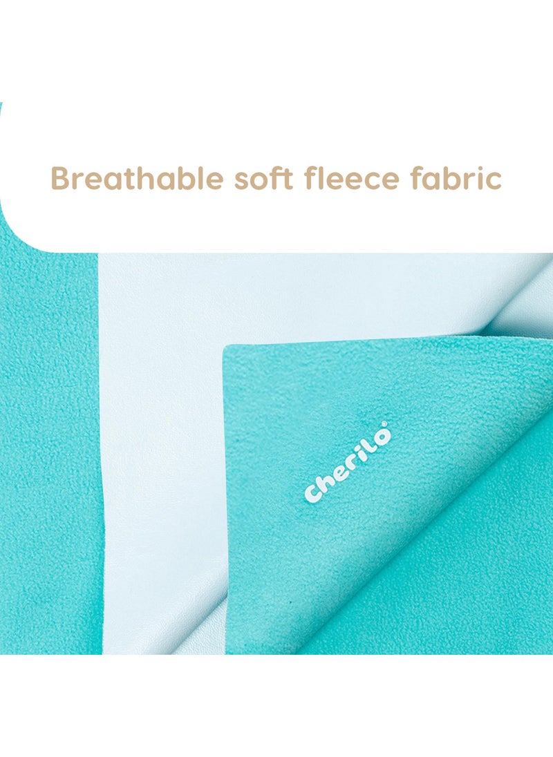 Cherilo Quick Dry Waterproof Protector Baby Dry Sheet Extra Large 140cm X 200cm Sea Green