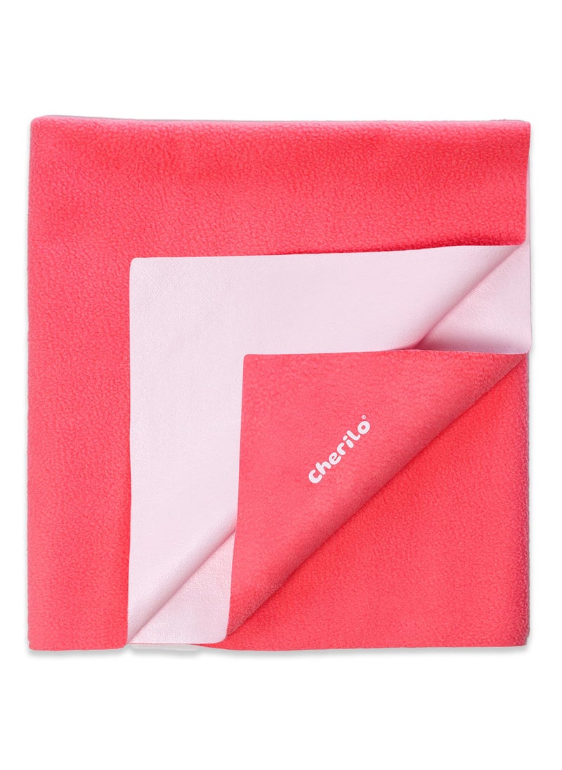 Cherilo Quick Dry Waterproof Protector Baby Dry Sheet Extra Large 140cm X 200cm Salmon Rose