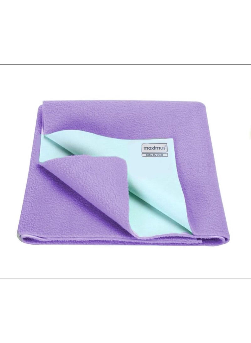 MAXIMUS Waterproof Quick Dry Sheet for Baby Bed Dry Pad Baby Bed Protector Sheet for Toddler Children XLarge 200cm x 140cm Voilet
