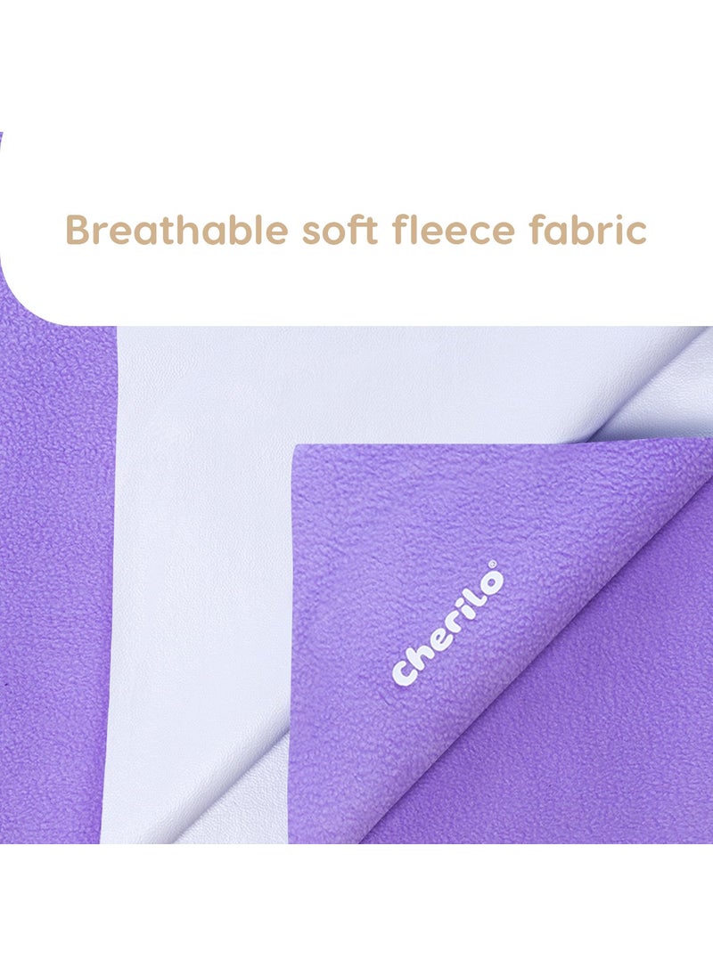 Cherilo Quick Dry Waterproof Protector Baby Dry Sheet Extra Large 140cm X 200cm Violet
