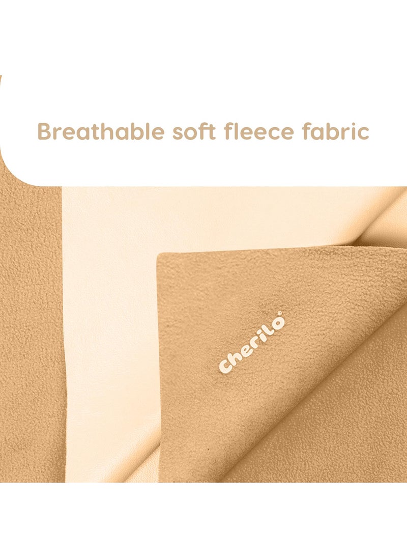 Cherilo Quick Dry Waterproof Protector Baby Dry Sheet Large 100cm X 140cm Beige