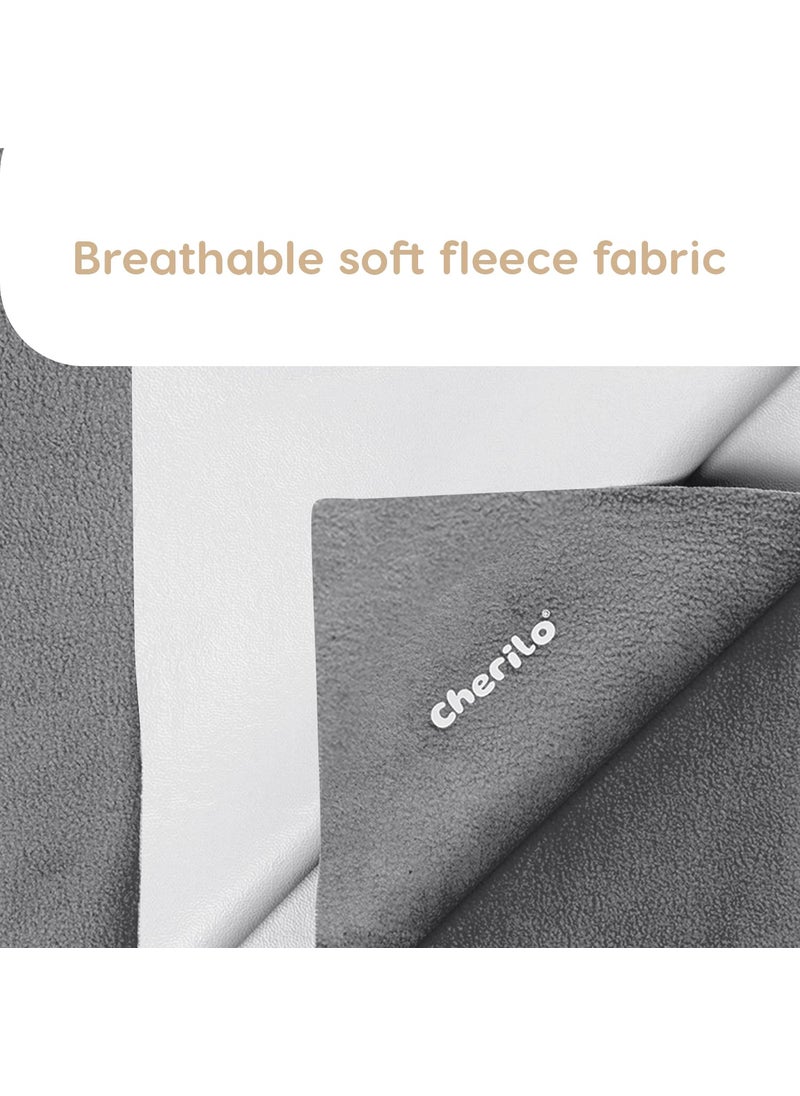 Cherilo Quick Dry Waterproof Protector Baby Dry Sheet Large 100cm X 140cm Grey