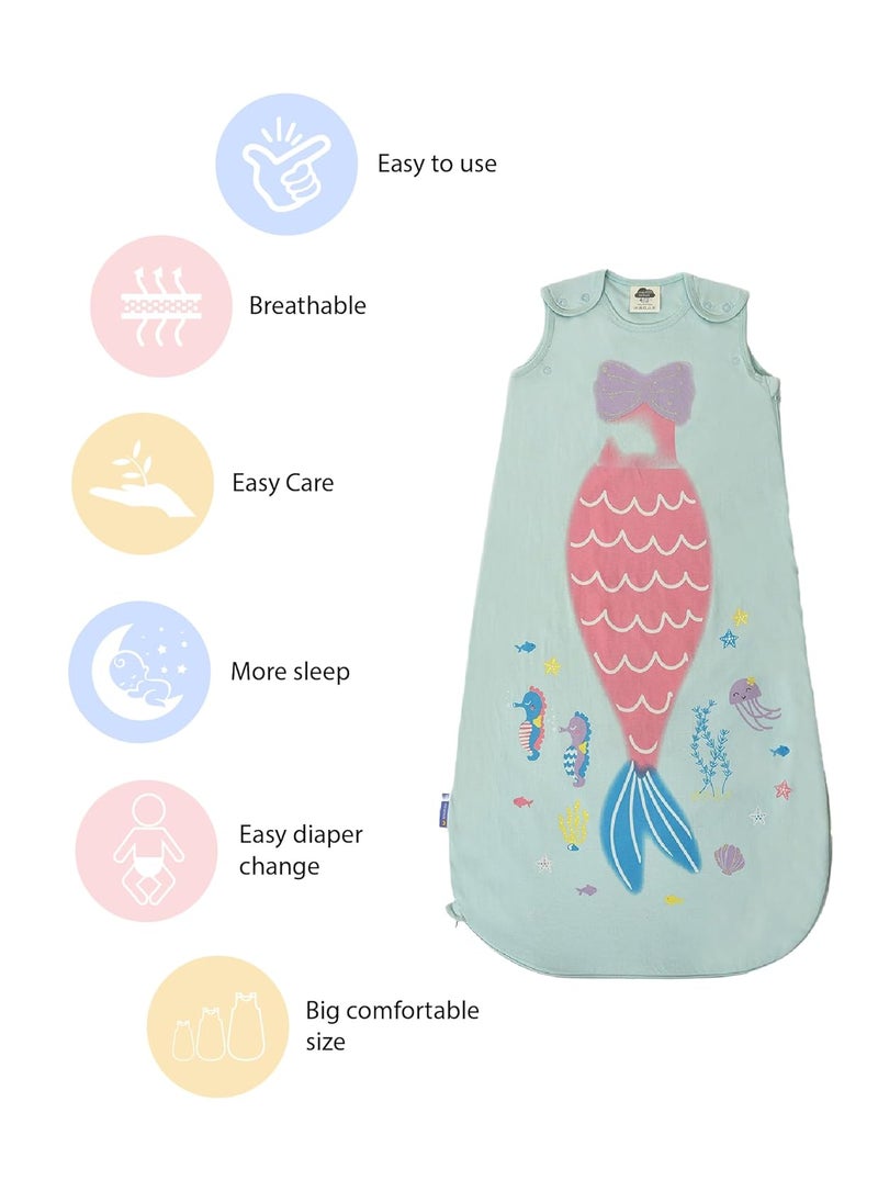 Mi Arcus Fish Printed Blue Sleeping Bag for Baby Girl and Boy