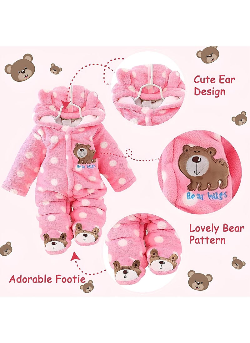 First Kick Baby Wearable Sleeping Bag New Born Hooded Snap Button Closer Security Bag 1218 Months Pink Polka