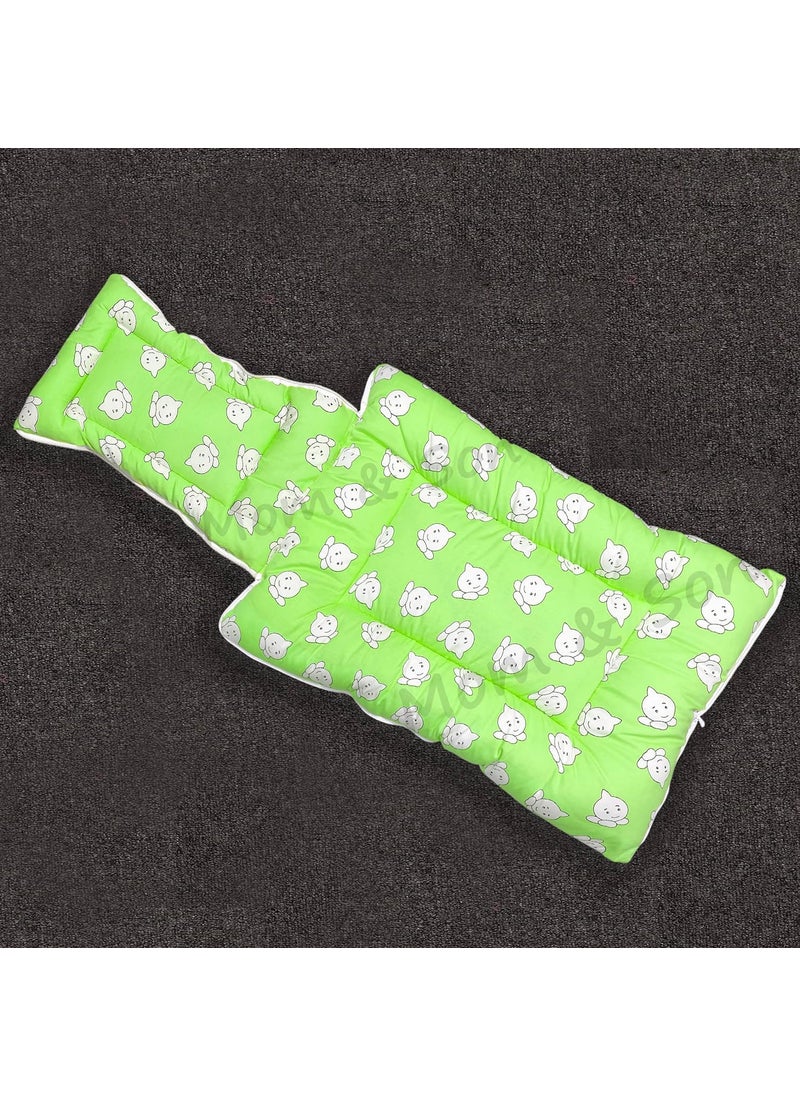 CUSTOMARY New Born Baby Cotton Sleeping Bag 4 Pcs Cotton Beddding SetBaby Gadda Bed with Baby Pillow for 06 Months