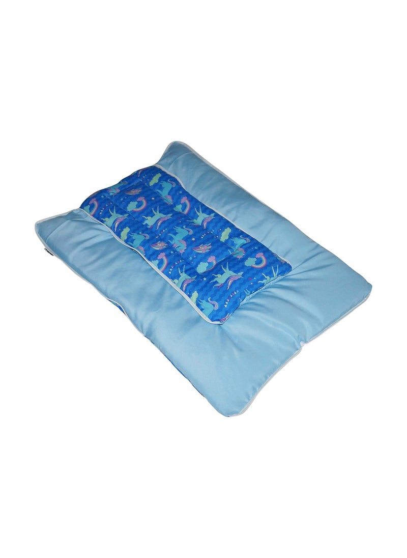 Oscar Home 3 in 1 Multi Usage Baby Bed Cum Sleeping Bag Carry Bag Safety Bag Baby Wrapper Baby Carrier Nest Bag 09 Months with high Cushioning Blue