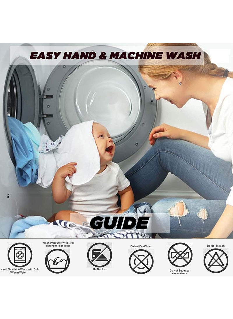 Edenwald Waterproof Quick Dry Sheet for Baby Double Bed Dry Sheets Waterproof Marron_XLarge 200cm x 140cm