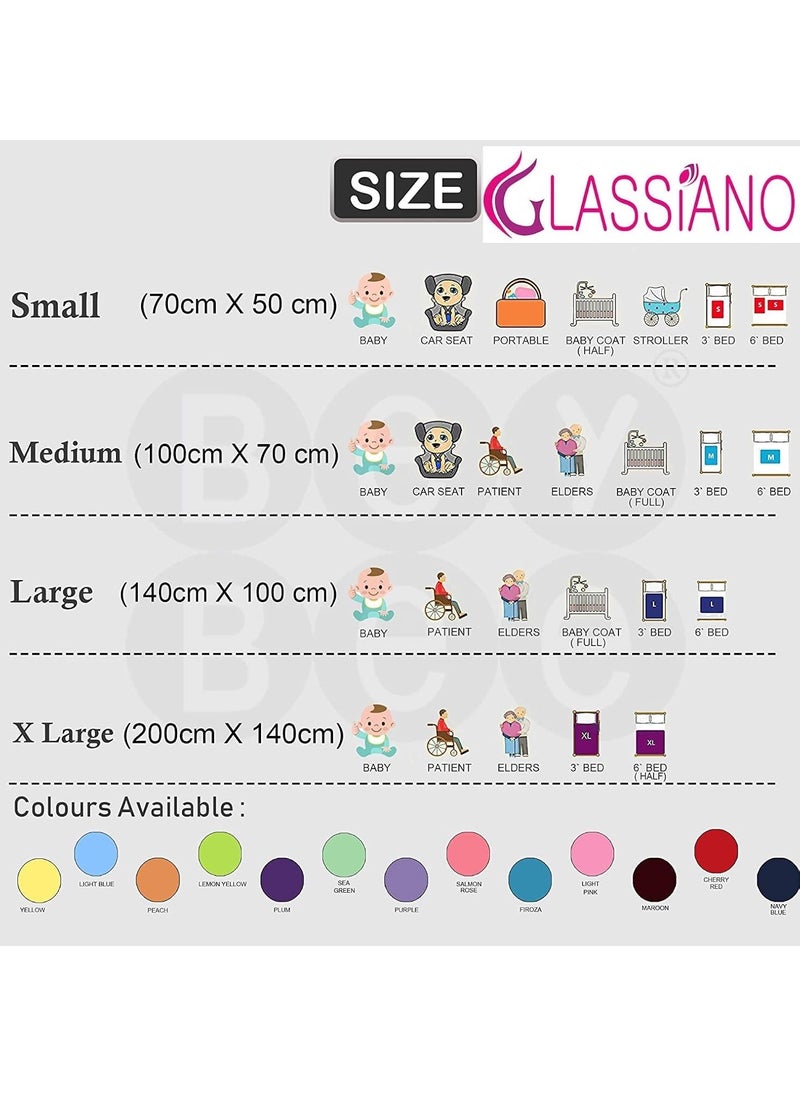 Glassiano Star Waterproof Reusable Bassinet Cradle Mattress Large100cm X 140cm ColorRed