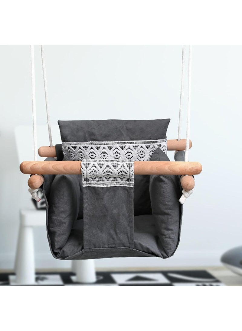 BLURISM Toddler Swing Seat Swing Hammock Toy Hanging Swing for Indoor and Outdoor Backyard Kids Infants Toddlers Jhula for Baby Baby Swing Hanging Outdoor