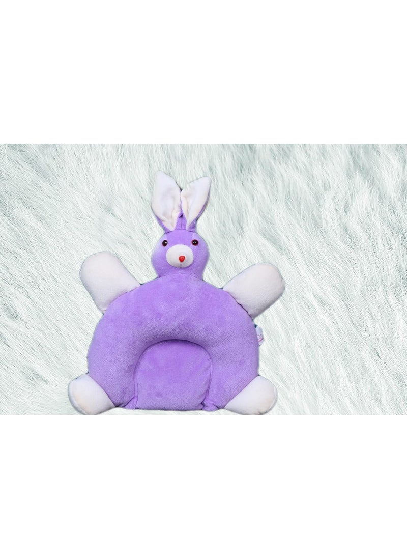 JigglyPoo New Born Baby PillowsInfant PillowBaby Pillows06 Months RabbitPurple