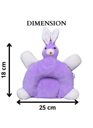 JigglyPoo New Born Baby PillowsInfant PillowBaby Pillows06 Months RabbitPurple