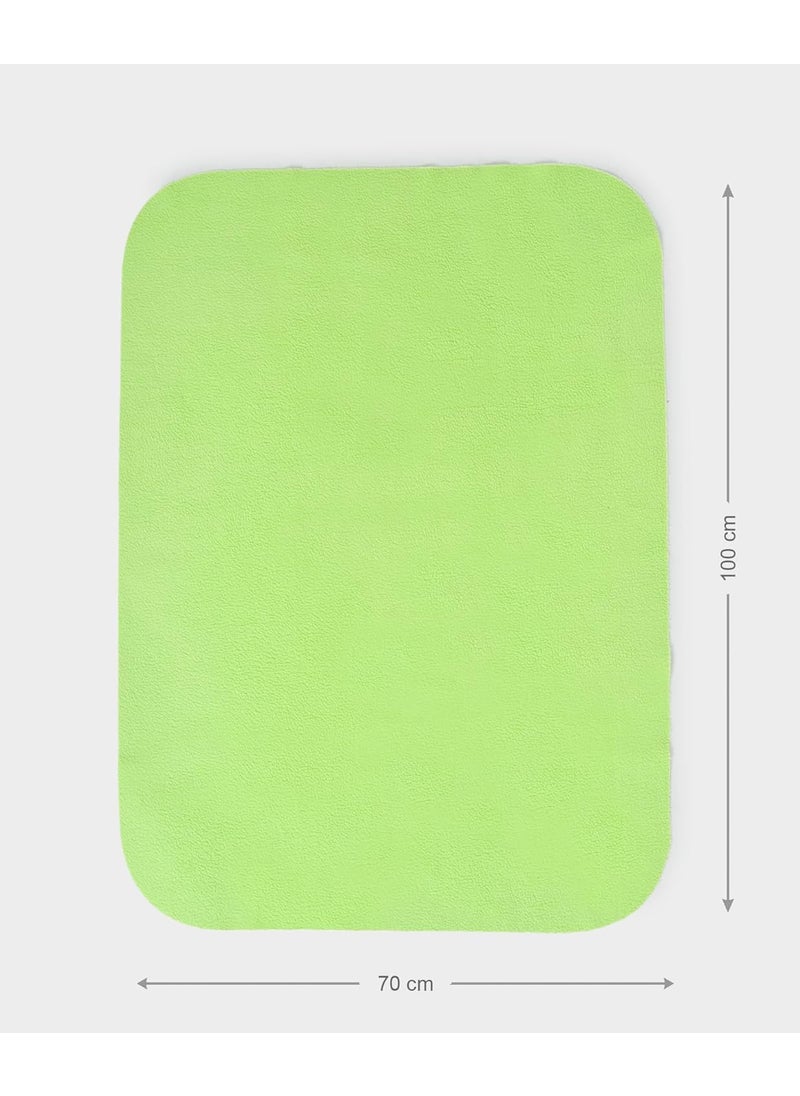 Mi Arcus Anti Pill Solid Mattress Protector 100x70 cm for Baby Girl Boy Kids Infants Toddlers Pack of 2