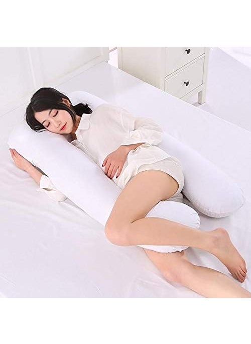 slatters be royal store Pregnancy Sleeping Pillows Full Body Maternity Support for BackHIPSLegsBelly for Pregnant RemovableWashable Cover 55 x 28 in Inch White