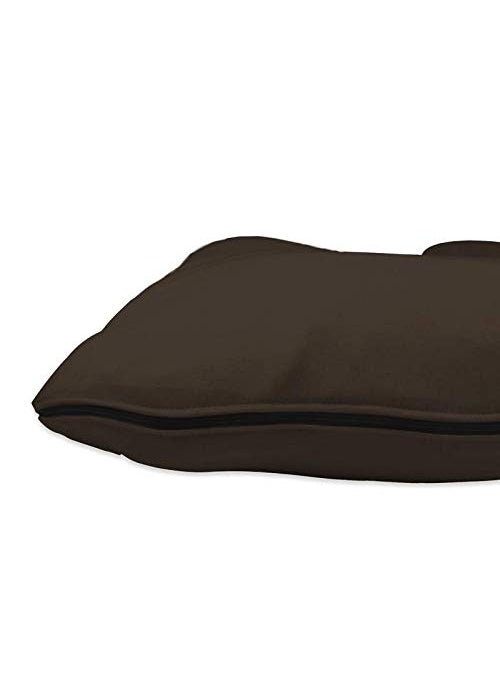 Jaipur Linen U Shaped Pregnancy Maternity Pillows with Cotton Zippered CoversBrown