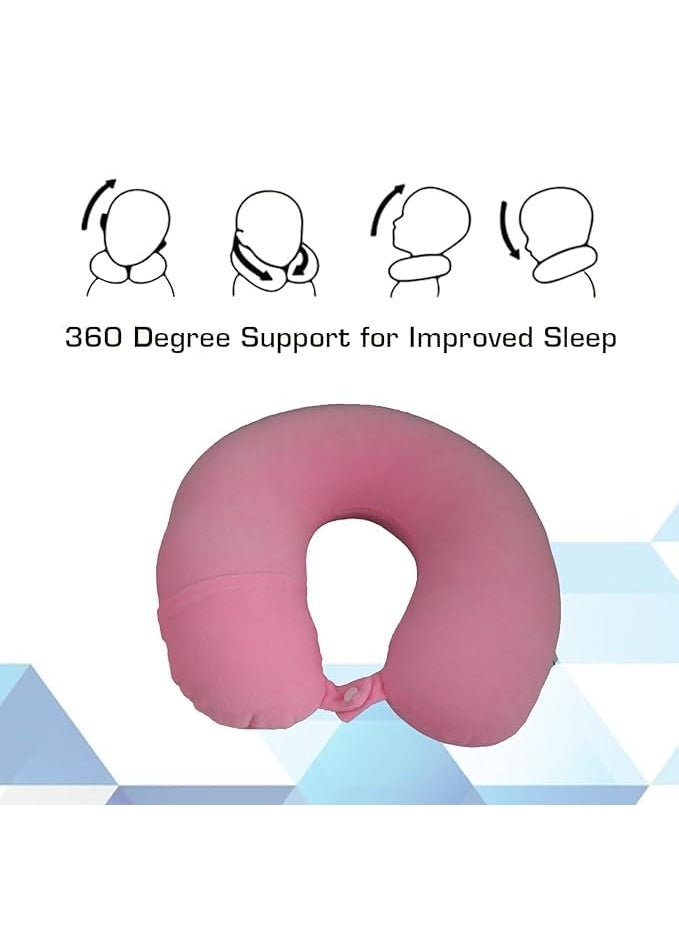 JYFT Versatile Travel Neck Pillow Travel Essential Neck Support Comfort for Flights Cars Neck Pain Relief Sleeping Car Cushions Comfort Travel Accessories Air Pillow Neck Rest